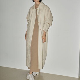 【即納】 TODAYFUL 2024springsummer トゥデイフル アウター Soutiencollar Over Coat ステンカラーオーバーコート ロング丈 長袖 12120001 12410002