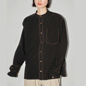 【予約販売】TODAYFUL 2024springsummer トゥデイフル トップス Standcollar Cotton Shirts 一部3月下旬～4月上旬予約 スタンドカラーコットンシャツ ミドル丈 長袖 2024ss 12410407