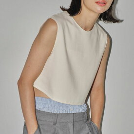 【予約販売】 TODAYFUL 2024springsummer トゥデイフル トップス Smooth Short Tops 5月中旬～6月上旬予約 スムースショートトップス ミドル丈 ノースリーブ 2024ss 12410617