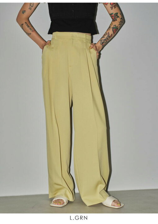楽天市場】【即納】トゥデイフル TODAYFUL パンツ Tuck Wide Trousers  