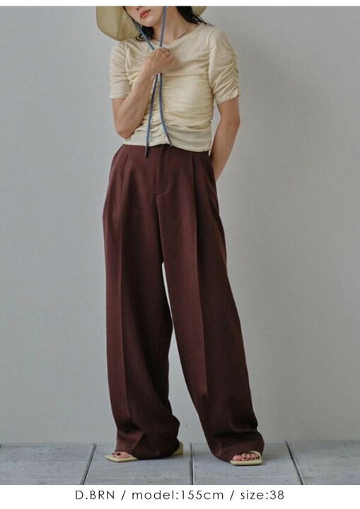 楽天市場】【即納】トゥデイフル TODAYFUL パンツ Tuck Wide Trousers  
