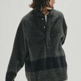 【予約販売】 TODAYFUL 2024winter トゥデイフル トップス Halfbotton Wool Pullover 11月中旬～12月上旬予約 ハーフボタンウールプルオーバー ハイネック 長袖 ステッチ 12420206