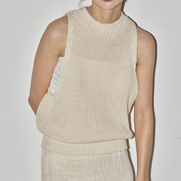 【TODAYFUL SALE 20%OFF】 【即納】 トゥデイフル TODAYFUL 2024springsummer トップス Cotton Americansleeve Knit コットンアメリカンスリーブニット ニット アメスリ ノースリーブ 2024ss 12410517