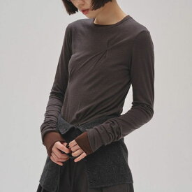 【スーパーセール20%OFF】【即納】トゥデイフル TODAYFUL 2025winter トップス Tuck Layered Long T-shirts タックレイヤードロングTシャツ ミドル丈 長袖 12520615 25秋冬