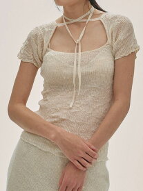 【即納】 トゥデイフル TODAYFUL 2026springsummer トップス 2way Sheer Knittops 2wayシアーニットトップス 半袖 ミドル丈 リネン 12610524 12520516 12520517