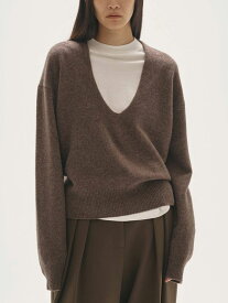 【即納】トゥデイフル TODAYFUL 2025winter トップス Uneck Cashmere Knit Uネックカシミヤニット ミドル丈 長袖 12520526 25秋冬