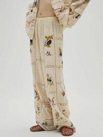 【予約販売】トゥデイフル TODAYFUL 2026springsummer ボトムス Embroidery Patchwork Trousers 3月中旬〜4月上旬予約エンブロイダリーパッチワークパンツ パンツ フルレングス 刺繍 セットアップ 12610428 12610719 12510404 12510701 26春夏