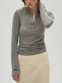 春の定番【予約販売】トゥデイフル TODAYFUL 2027springsummer トップス Henleyneck Soft Tops 3月中旬～4月上旬予約 ヘンリーネックソフトトップス 長袖 12610608 27春夏