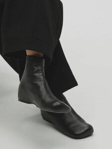 �y�|�C���g5%�t�^ 6/7���z�y�\��̔��z�g�D�f�C�t�� TODAYFUL 2026Winter �V���[�Y Square Leather Flat Boots 10�����{�`11�����{�\�� �X�N�G�A���U�[�t���b�g�u�[�c �C �{�v 12621019 26�~