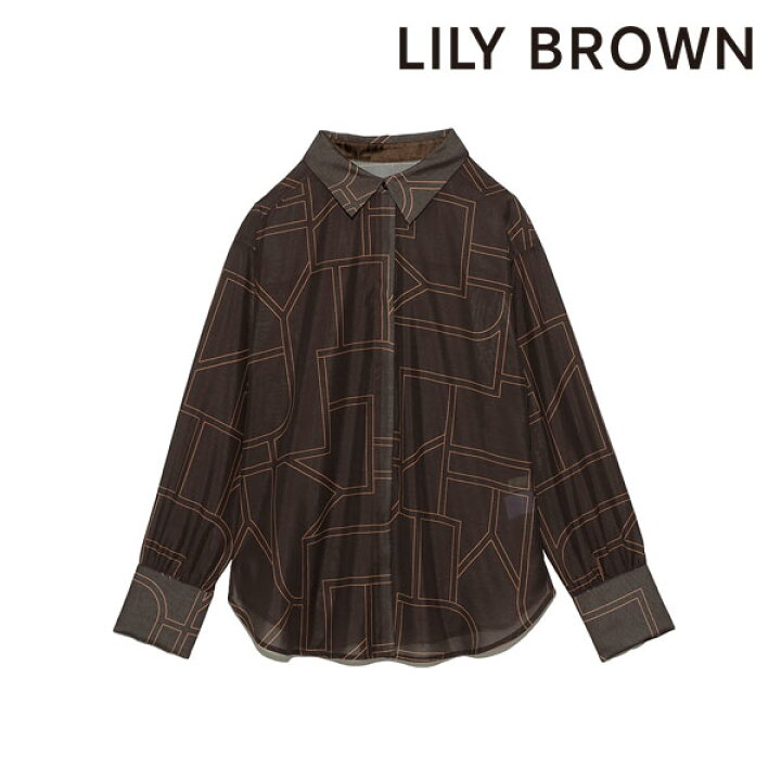 楽天市場 Sale50 Off リリーブラウン Lily Brown 秋冬 変形格子柄シャツ レディース トップス シャツ 前開き 長袖 セットアップ 柄 格子柄 シンプル 綺麗め オケージョン お呼ばれ Lwfs Lwft ダブルハート Double Heart