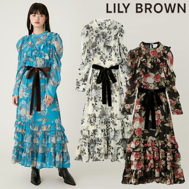 楽天市場】【即納】 リリーブラウン LILY BROWN ドレス 24秋冬  