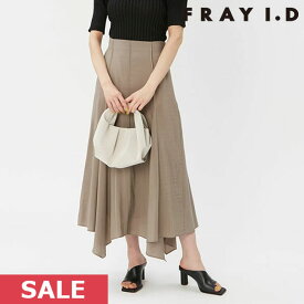 【SUMMER SALE50%OFF】【即納】 フレイアイディー FRAY I.D ピンタックヘムフレアスカート ボトムス ロング丈 fwfs232008