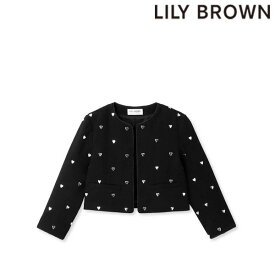 【期間限定 SALE12%OFF】 【即納】 リリーブラウン LILY BROWN アウター 24春夏 ノーカラーショートジャケット ミドル丈 長袖 lwfj241801