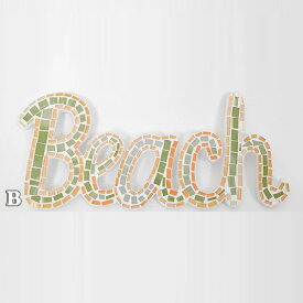 【即納】 【たったの300円！驚愕の目玉商品】BEACH ロゴ壁掛け 壁掛け 小物 ハワイアン雑貨 pugl-1602 ギフト