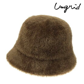 【SPRING SALE30%OFF】 【即納】 アングリッド ungrid 帽子 23winter フェザーヤーンデザインバケットハット 小物 ギフト ファー 112361023601 23秋冬