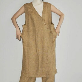 【TODAYFUL SALE】 【20%OFF】 【即納】 TODAYFUL 2023spring.summer トゥデイフル Asymmetry Linen Vest アシンメトリーリネンベスト トップス ノースリーブ 12310701 12310103