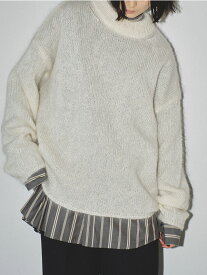 【TODAYFUL SALE】 【40%OFF】 【即納】 TODAYFUL 2023winter トゥデイフル Kid Mohair Knit キッドモヘヤニット トップス ミドル丈 Uネック 長袖 12320533