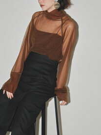 【TODAYFUL SALE】 【40%OFF】 【即納】 TODAYFUL 2023winter トゥデイフル Sheer Turtle Tops シアータートルトップス ミドル丈 長袖 12320617