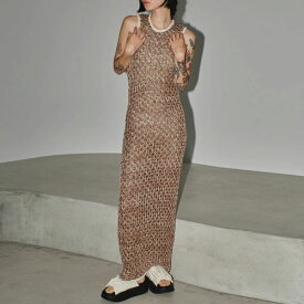 【予約販売】 TODAYFUL 2024springsummer トゥデイフル ワンピース Lowgauge Honeycomb Knitdress 4月中旬～5月上旬予約 ローゲージハニカムニットドレス ロング丈 ノースリーブ 2024ss 12410320