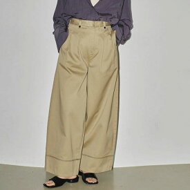 【即納】 TODAYFUL 2024springsummer トゥデイフル ボトムス Heavy Chino Trousers ヘビーチノトラウザー ロング丈 フルレングス 2024ss 12410704