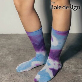 【即納】 The Role design ザロールデザイン TIE DYE SOCKS WOMENS ソックス 靴下 小物 タイダイ PIGGY SOCKS ピギーソックス 足袋 たび パイル 223102 ギフト