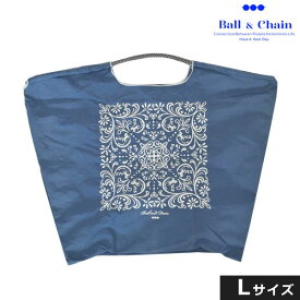 【送料無料】【即納】 Ball＆Chain ボールアンドチェーン 正規品 DAMASUK Lサイズ バッグ ショッピングバッグ エコバッグ トートバッグ ショルダー 刺繍 ギフト 301125Ball and Chain ball&chain san hideaki mihara