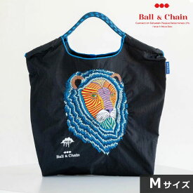 【送料無料】 【即納】 Ball＆Chain ボールアンドチェーン 正規品 MULGA RAYMOND Mサイズ ライオン バッグ M.LION ショッピングバッグ エコバッグ トートバッグ ショルダー 刺繍 ギフト A4 319004 san hideaki mihara