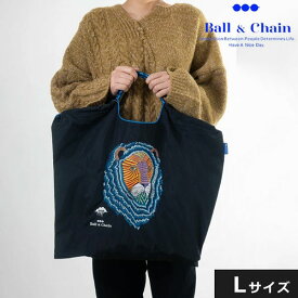 【送料無料】 【即納】 Ball＆Chain ボールアンドチェーン 正規品 MULGA LAYMOND Lサイズ ライオン バッグ ショッピングバッグ エコバッグ トートバッグ ショルダー 刺繍 ギフト 319104san hideaki mihara