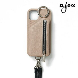 【iPhone12/12pro対応】エジュー ajew 一部5月下旬予約 cadenas zipphone case shoulder iPhone12 12pro ショルダーストラップ ac201900712 ギフト 定番