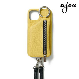 【iPhone15シリーズ対応】 エジュー 一部5月下旬予約 ajew cadenas zipphone case shoulder iPhone15pro iPhoneケースショルダー 紐 ストラップ aj02-00315 ギフト 定番