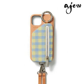 【限定P10倍】【即納】 【新SE/8/7/6対応】エジュー ajew ajew cadenas check leather zipphone case アイフォンケース ac2021001 ギフト