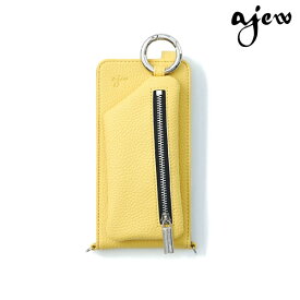 【即納】【多機種対応】 エジュー ajew cadenas vertical zipphone case shoulder スマホケース iphone 手帳型 多機種対応 ショルダー マルチ対応 ac2021003new ギフト 父の日