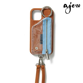 【即納】 エジュー ajew ajew cadenas PVC vertical zipphone case shoulder アイフォンケース カバー ac2021004 ギフト