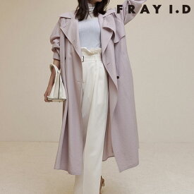 【SALE30%OFF】 【即納】 フレイアイディー FRAY I.D アウター 24春夏 ライトフレアトレンチコート ロング丈 長袖 fwfc241040