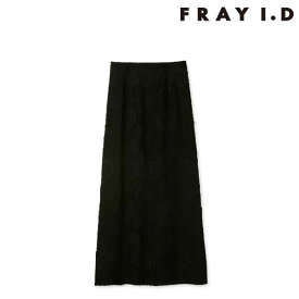 【SPRING SALE50%OFF】 【即納】 フレイアイディー FRAY I.D MIXファブリックセミフレアスカート ボトムス ロング丈 fwfs231044