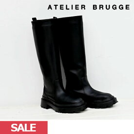 【SUMMER SALE50%OFF】【即納】 アトリエブルージュ Atelier Brugge 2023autumn タンクロングブーツ 靴 シューズ s-22Ism47a ギフト