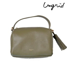 【限定P10倍】【SPRING SALE50%OFF】 【即納】 アングリッド ungrid バッグ 牛革シュリンク スクエア ミニショルダーバッグ バッグ ハンド ung-52800b ギフト