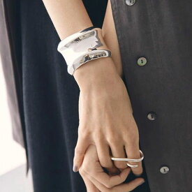 【即納】 TODAYFUL 2024springsummer トゥデイフル Nuance Wide Cuff ニュアンスワイドカフ アクセサリー バングル シルバー Silver925 12990903