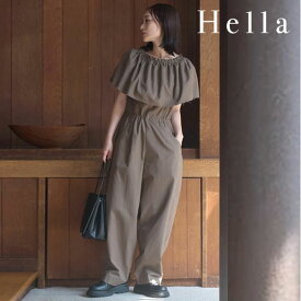【毎日出荷中】【SALE60%OFF】【即納】 ヘラ Hella ワンピース 春夏 OFFSHOULDER COTTON COMBINAISON 半袖 ロング丈 オケージョン ドレス h241-02 ☆☆
