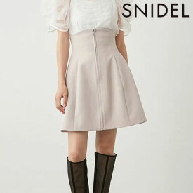 【期間限定 SALE10%OFF】 【即納】 スナイデル SNIDEL ボトムス 24春夏 ハイウエスト構築ミニスカート ミニ丈 ミニスカート フレア swfs241185