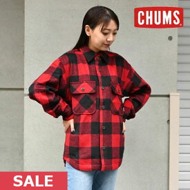 【SPRING SALE50%OFF】 【即納】 CHUMS チャムス Shaggy Check CPO Jacket シャギーチェックCPOジャケット レディース ユニセックス アウター 長袖 ミドル丈 ch14-1355