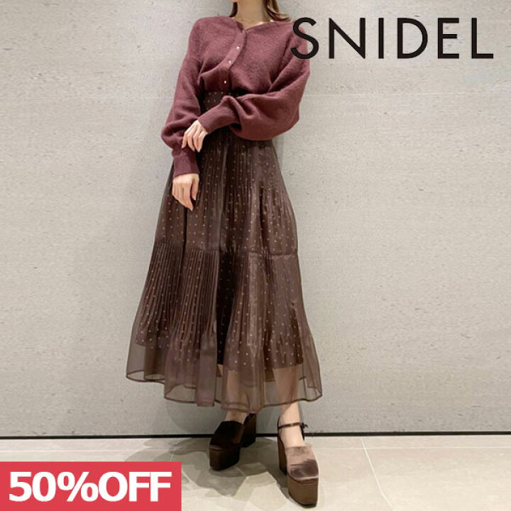 楽天市場】【SALE50%OFF】 【即納】 スナイデル SNIDEL プリーツ  