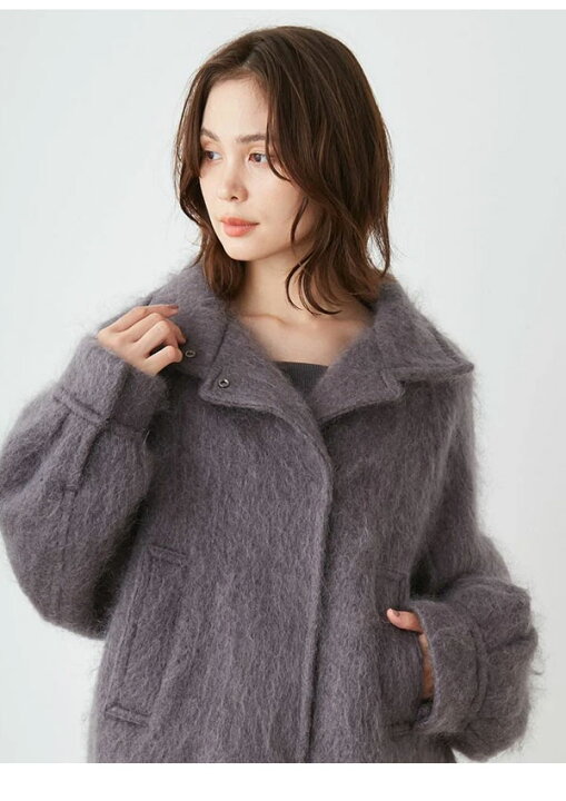 楽天市場】【即納】 スナイデル SNIDEL アウター 24秋冬 シャギー  