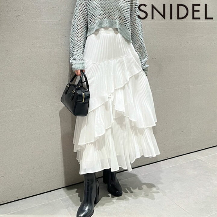 楽天市場】【即納】スナイデル SNIDEL ボトムス 24秋冬 プリーツ  