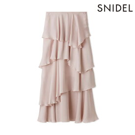 【毎日出荷中】【SALE40%OFF】【即納】 スナイデル SNIDEL ボトムス 26春夏 サテンナローティアードスカート マキシ丈 フリル swfs262131 ☆☆