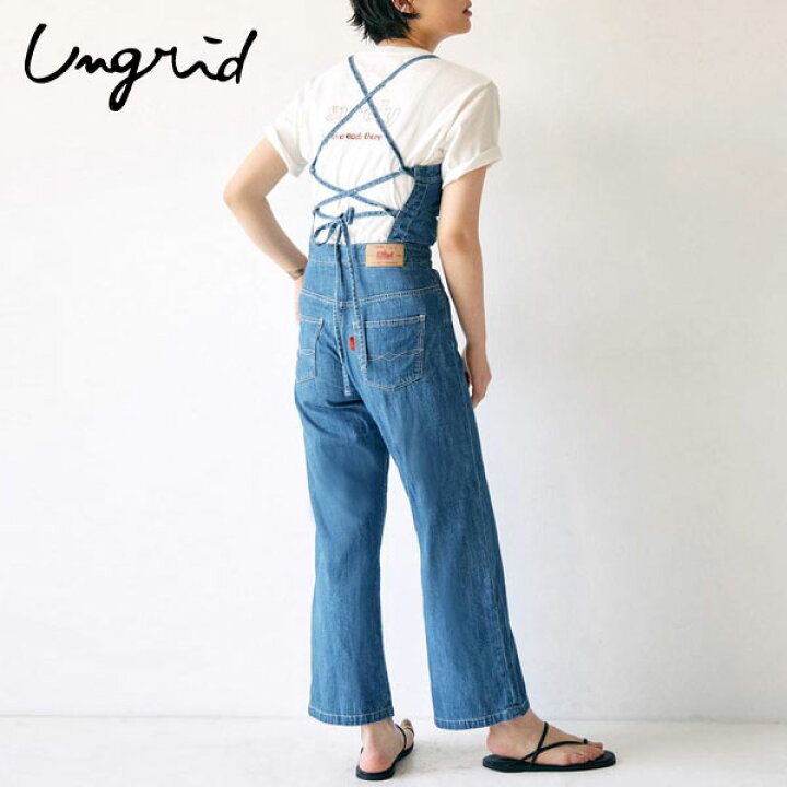 楽天市場 Sale50 Off アングリッド Ungrid 10周年限定 レースアップデニムオールインワン レディース ボトムス デニム ストレート デニム オーバーオール レース 紐 編み上げ レースアップ 抜け感 定番 人気 ジーンズ カジュアル シンプル ダブル