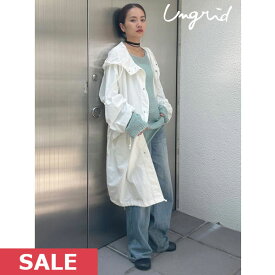 【SUMMER SALE50%OFF】【即納】 アングリッド ungrid 23winter フードミリタリーボリュームコート アウター ジャケット 長袖 ミドル丈 112350281501 23秋冬