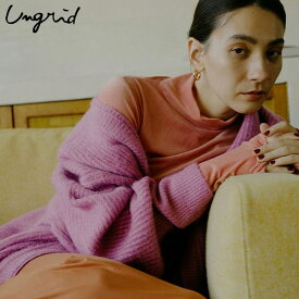 【SALE60%OFF】【即納】 アングリッド ungrid トップス 秋冬 シアーベロアハイネックロングスリーブTee 長袖 ミドル丈 ハイネック 112452723301