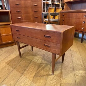 【デンマーク製 北欧ビンテージ家具】 ダニッシュ チェスト Danish Chest of 2Drawers（0408-12）【ダブルデイ/DOUBLEDAY/アンティーク/ビンテージ/デンマーク/北欧/家具/雑貨】