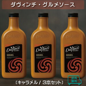 【ダヴィンチ グルメソース3本セット】キャラメル×3本《39ショップ対応》